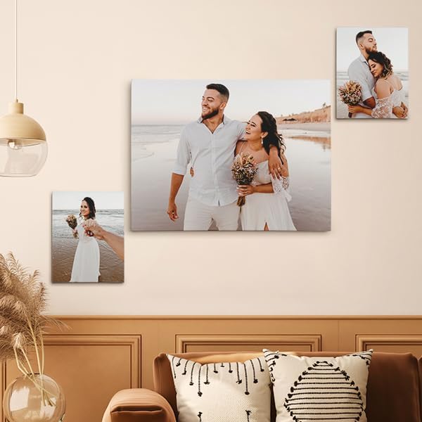CanvasChamp Custom Canvas Prints with your Photos - Personalized Framed Wall Art for Home & Office Decor (16" W x 24" H x 0.5" D)