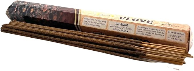 Govinda Premium Incense - 120 Masala Coated Incense Sticks (Clove)