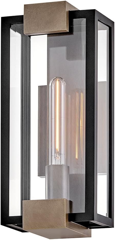 Hinkley Bergen Small Wall Mount Lantern, Black