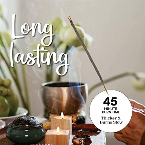 White Copal Incense Sticks - 40+ Sticks Thick, Natural Resin Insense & Clean Charcoal Free Made from Upcycled Flowers | Sweet Smelling Spiritual Inscents for Purification (Incienso De Copal)