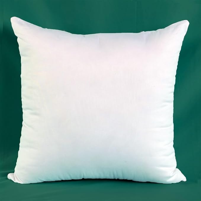Set of 2 Ultra Plump Cotton Fabric Throw Pillow Inserts, Filler for Decorative Cushion Cover, 16 X 16 Inches, There are Multiple Sizes to Choose from