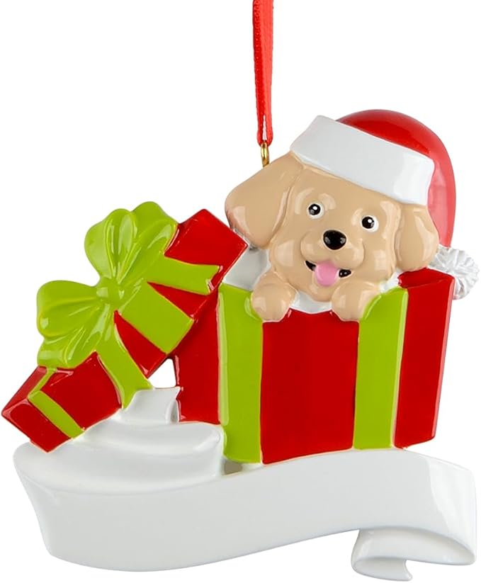 Personalized Puppy Christmas Ornament - Christmas Tree Decoration