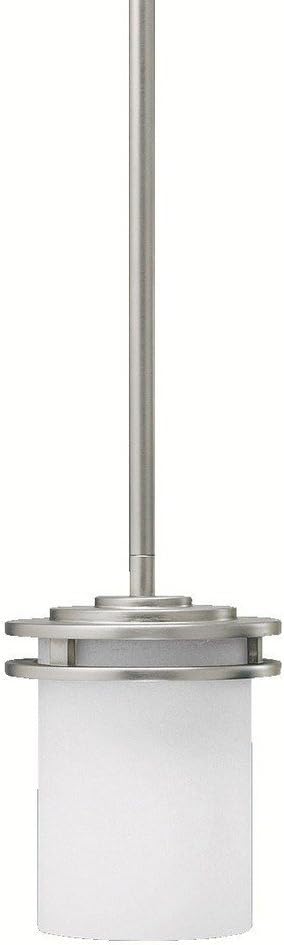 Kichler Hendrik 7.5" 1 Light Mini Pendant with Satin Etched Cased Opal Glass Brushed Nickel
