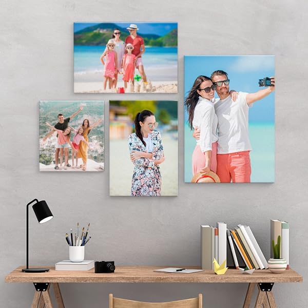 CanvasChamp Custom Canvas Prints with your Photos - Personalized Framed Wall Art for Home & Office Decor (16" W x 24" H x 0.5" D)