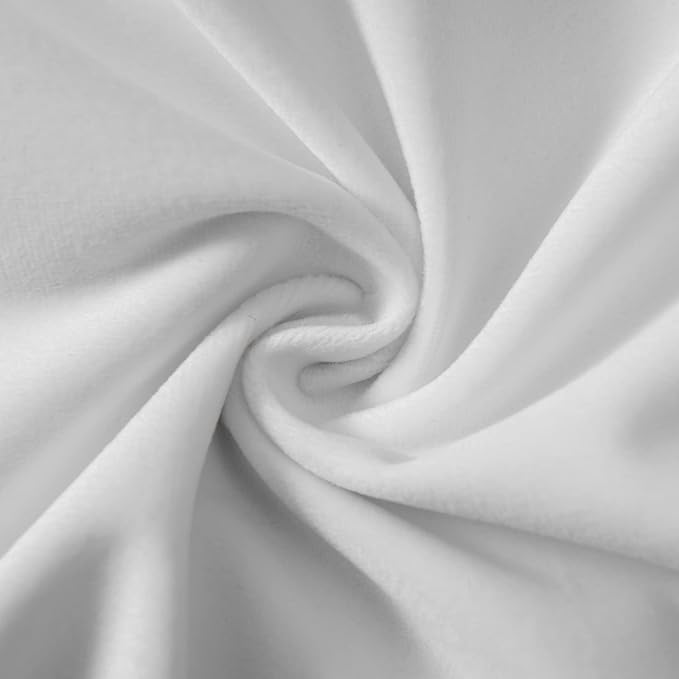 JUSPURBET White Throw Pillow Covers Set of 2 Decorative Velvet Pillow Covers 24x24 for Couch Sofa Bed Soft Cushion Covers Cases with Invisible Zipper for Living Room Home Decor