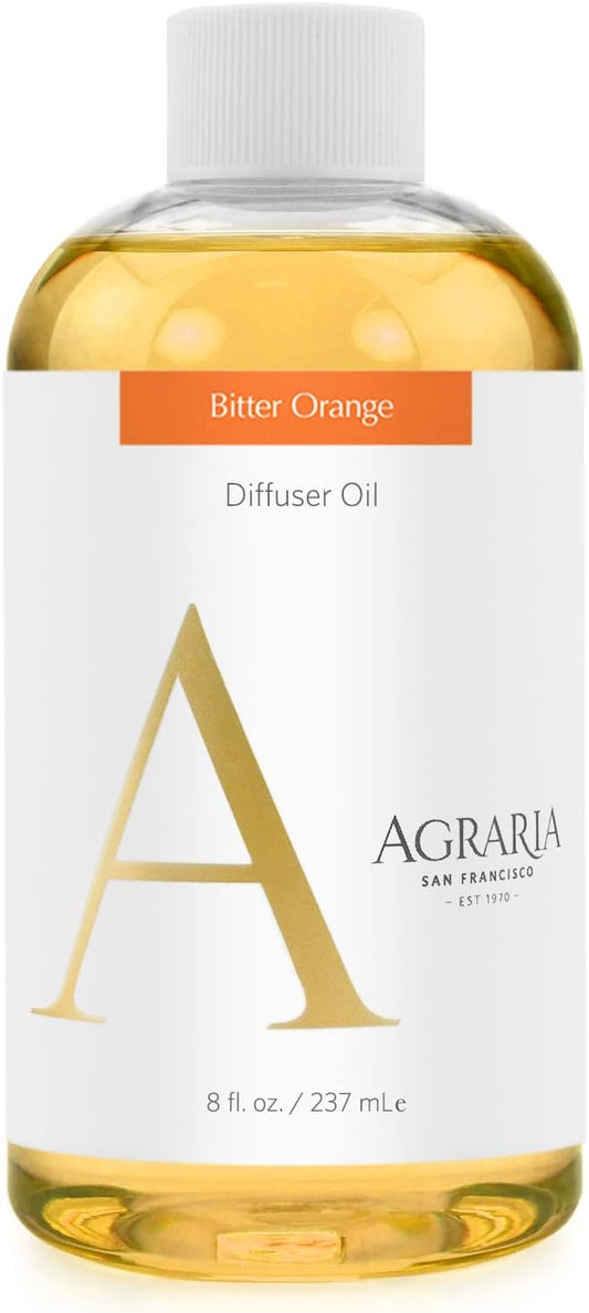 AGRARIA Reed Diffuser Refill, Scented Oil Home Fragrance, Reed Oil Diffuser Gift Set for All Occasions, Bitter Orange