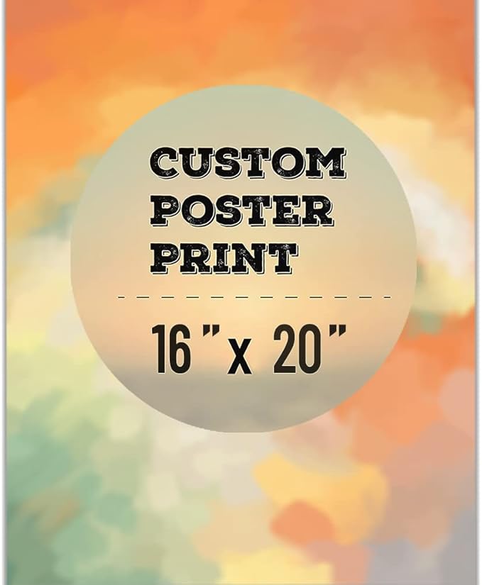 wall26 Custom Poster Prints - Upload Your Image/Photo, Personalized Photo to Poster Printing, Durable and Waterproof, Home Decor Wall Art Prints - 16x20 inches