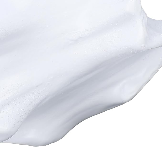 POCREATION Resin Vase, Modern Art Flower Shape Pampas Vase for Flower Arrangement, with Glossy Finish and Design, Lightweight Sturdy Material, for Home Office Decor Wedding Party