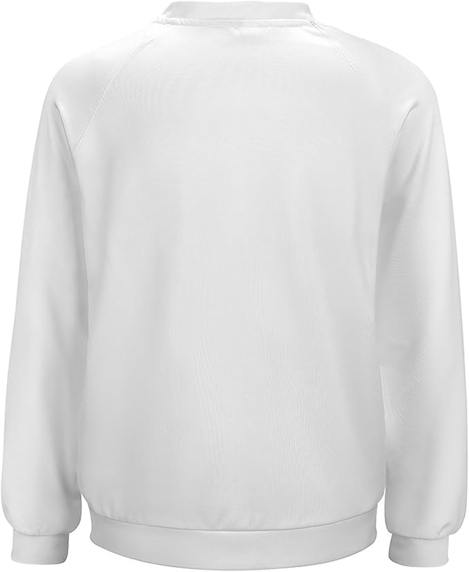 Halloween Sweatshirts for Women Funny and Spooky Print Crewneck Oversized Pullover Outdoor Lounge Fashion Sweater