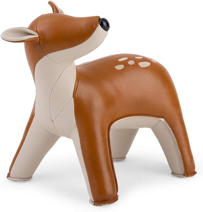 zuny, Gaze Series Bookend Tan for Shelves, Office Decorative- Deer Luke