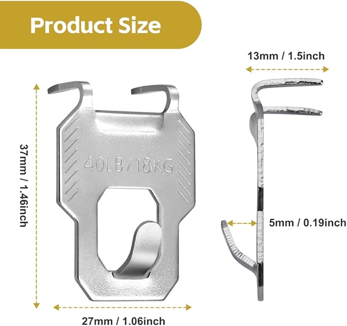 30Pcs Drywall Picture Hanger with Claw,Heavy Duty Picture Hanging Kit Wall Hangers for Canvas, Office Pictures, Clock, House Decoration Tool-Free,Holds Up to 40Lbs