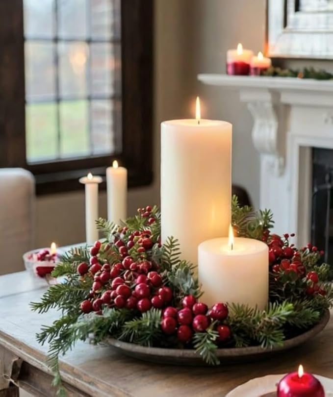 CW Studio 3 Pack 2.8x6 Inch Ivory Unscented Pillar Candles – Long 70 Hour Burn, Smokeless & Dripless – Premium Wax with Cotton Wick – Perfect for Weddings, Events, Home, Rustic & Elegant Décor