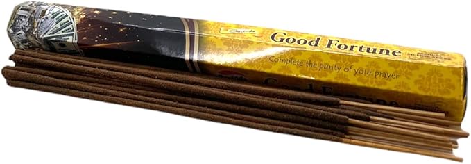 Govinda Premium Incense - 120 Sticks, Masala Coated (Good Fortune)