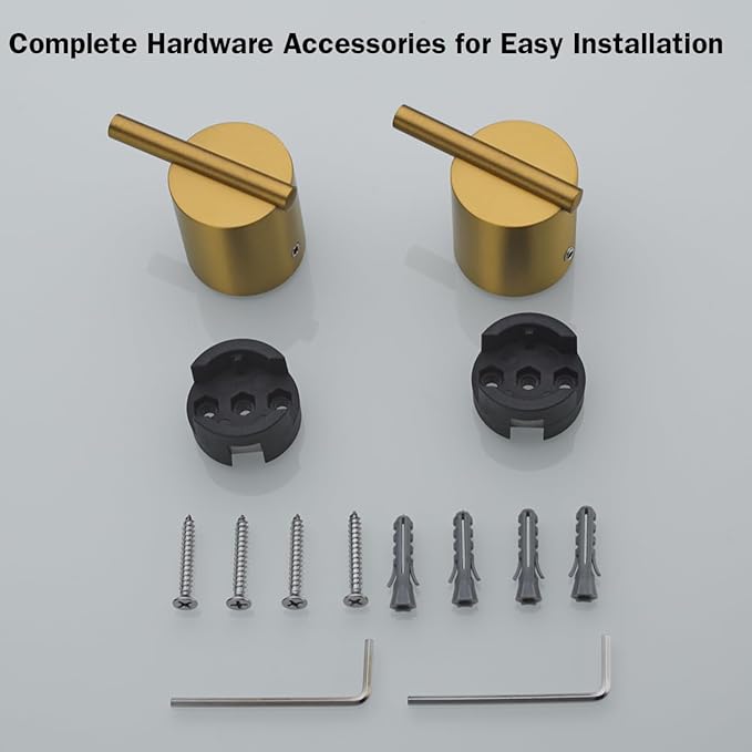 RANDOM Champagne Bronze Towel Hooks for Bathrooms Wall Mount Coat Hooks SUS304 Stainless Steel Hand Towel Robe Hook.RD-96068-8CB