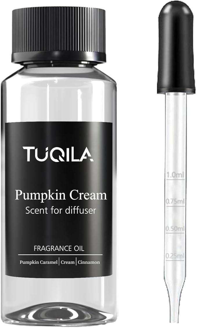 Waterless Diffuser Oil Pumpkin Cream, Essential Scent Oil Usage Cold Air Waterless Diffuser, Luxury Air Scents Oils & Home Fragrance - Bottle120 ML, Natural Flavour