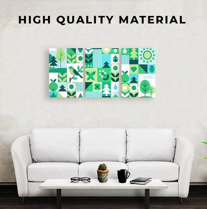 DreamController Tribe Wall Canvas Posters Wall Art Decor(12"X16" Set Of 3) I Framed Canvas Paintings For Bedroom, Livingroom, & Office | Made In Usa | Fast Delivery | Hd Print