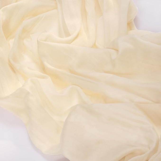 MLMC Beige Cheesecloth Valentines Table Runner 10ft Cream Rustic Gauze Cheese Cloth Table Runner 35x120 Inches Sheer Cloth Centerpiece for Wedding Baby Bridal Shower Home Decor