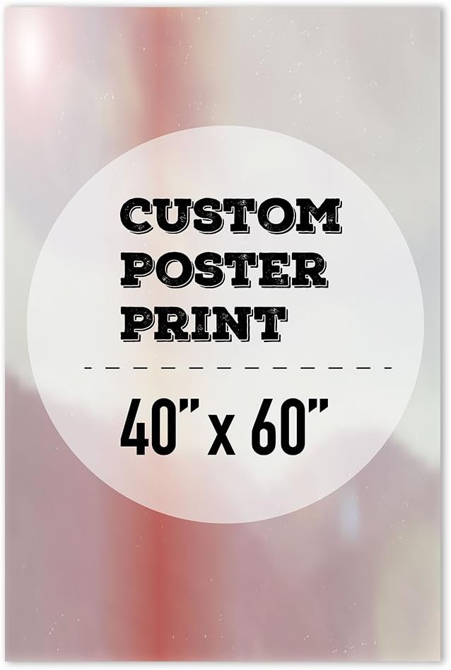 wall26 Custom Poster Prints - Upload Your Image/Photo, Personalized Photo to Poster Printing, Durable and Waterproof, Home Decor Wall Art Prints - 40x60 inches