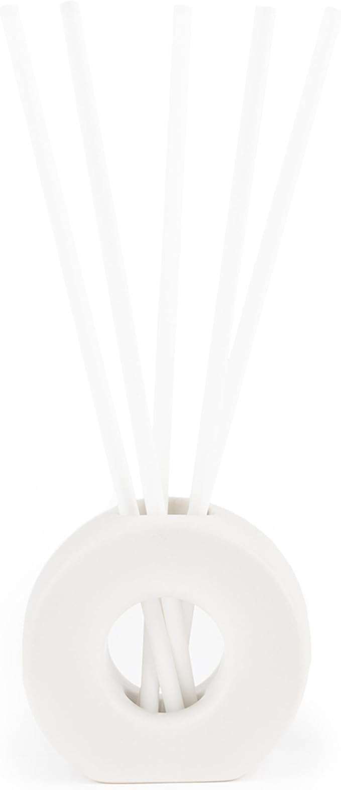 ScentAir Infused Liquidless Reeds | Includes 25 Flameless Reeds and 1 Decorative Vase, White | Essential Oil Aroma Diffuser Sticks | Fresh Spa Scents | Amazon Exclusive | Waffle Cone