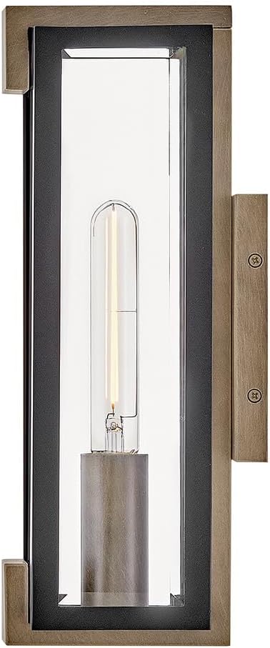 Hinkley Bergen Small Wall Mount Lantern, Black