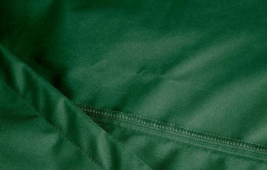 Eevelle Patio Square Ottoman Cover with Marine Grade Fabric - Waterproof Outdoor Ottoman Cover - Furniture Set Covers for Ottoman - Easy to Install - ( 25.5"H x 42"L x 42"W, Hunter Green)