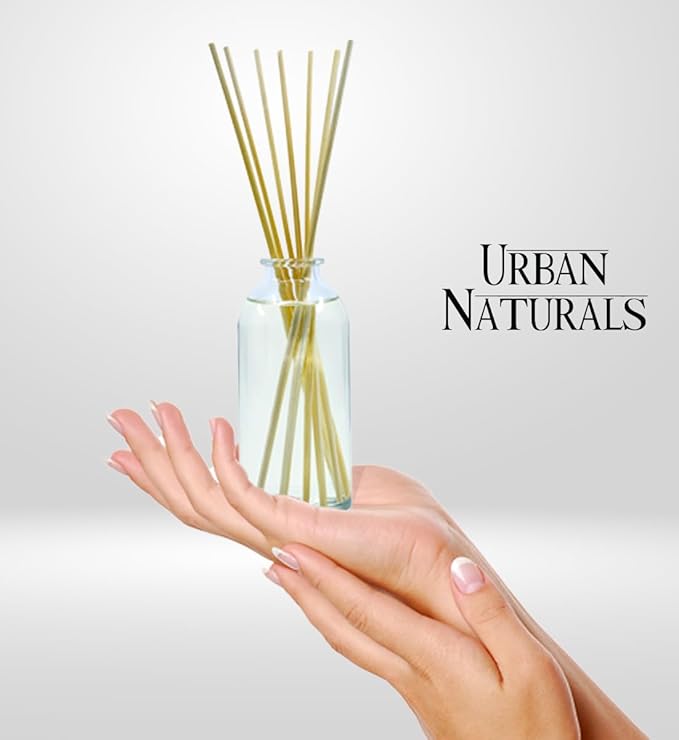 Urban Naturals Christmas Night Reed Diffuser Set - Cinnamon Spice, Almond, Clove, Cedarwood, Fresh Balsam and Fir Needle - Made in The USA