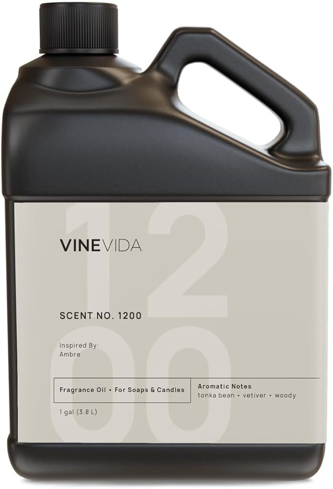 VINEVIDA 128oz Scent No.1200 Fragrance Oil for Candle & Soap Making - Natural Candle Scents Made in USA