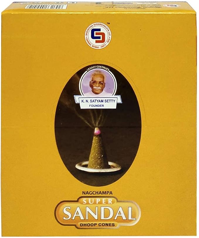 Super Sandal Incense Cones and Cone Burner Bundle - Satya Incense
