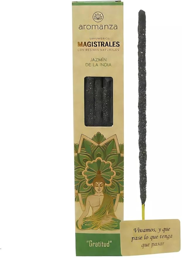 Masterful Incense Sticks 8 u - Jasmine “Relaxation” – Floral & Calming Aromatherapy with Sandalwood, Champa & Neroli – Uplifts Mood. Aromanza