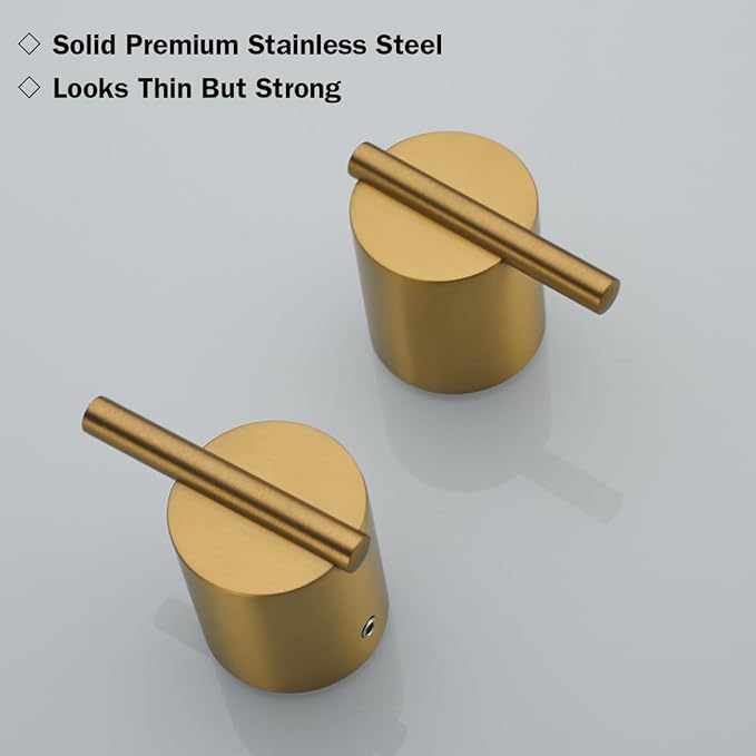 RANDOM Champagne Bronze Towel Hooks for Bathrooms Wall Mount Coat Hooks SUS304 Stainless Steel Hand Towel Robe Hook.RD-96068-8CB