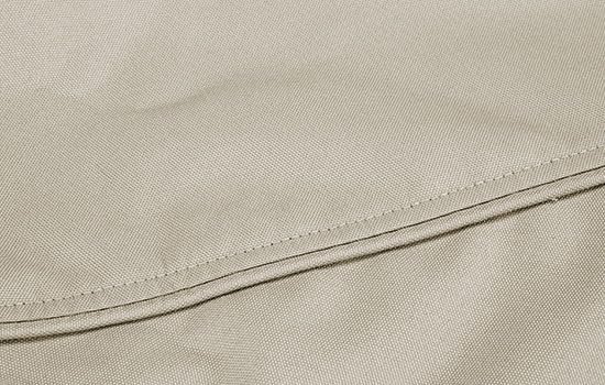 Eevelle Patio Square Ottoman Cover with Marine Grade Fabric - Waterproof Outdoor Ottoman Cover - Furniture Set Covers for Ottoman - Easy to Install - ( 17"H x 28"L x 28"W, Khaki)