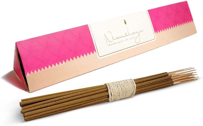 Nirmalaya Luxury Premium Rooh Rose Incense Sticks (Agarbatti) | 100% Natural and Charcoal Free | for Home Fragrance | Sacred and Natural Air Purifiers Organic Incense Sticks | Long Lasting Fragrance
