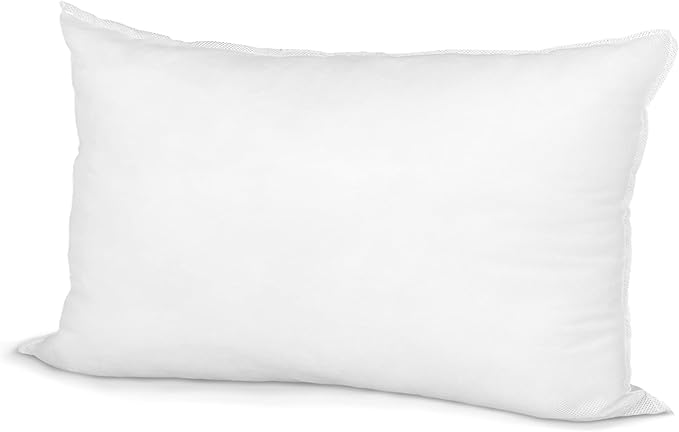 Hometex Throw Pillow Insert 12" x 16" Polyester Filled Standard Cover