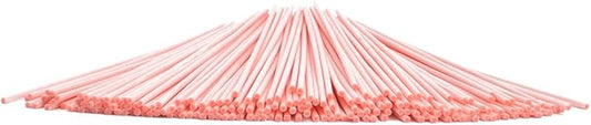 Resafy Reed Diffuser Sticks, Jecnovo Pack of 100 Fiber Sticks with Handmade Linen Bag, Safe and Non-Toxic, 9 Inches Long 3mm Diameter Aromatherapy Diffusers for Home, Spa and Office(Pink)