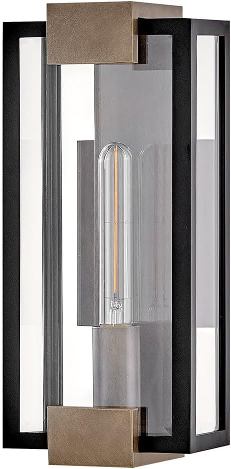 Hinkley Bergen Small Wall Mount Lantern, Black