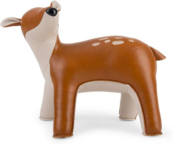 zuny, Gaze Series Bookend Tan for Shelves, Office Decorative- Deer Luke