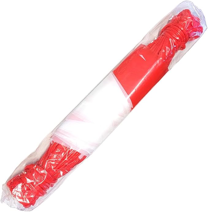 Pennant Flags - OSHA 500lb Rated Safety Rooftop Flagging Barrier Traffic - 105ft Strand Fade Resistant (Red/White, 12"x18"x105ft)