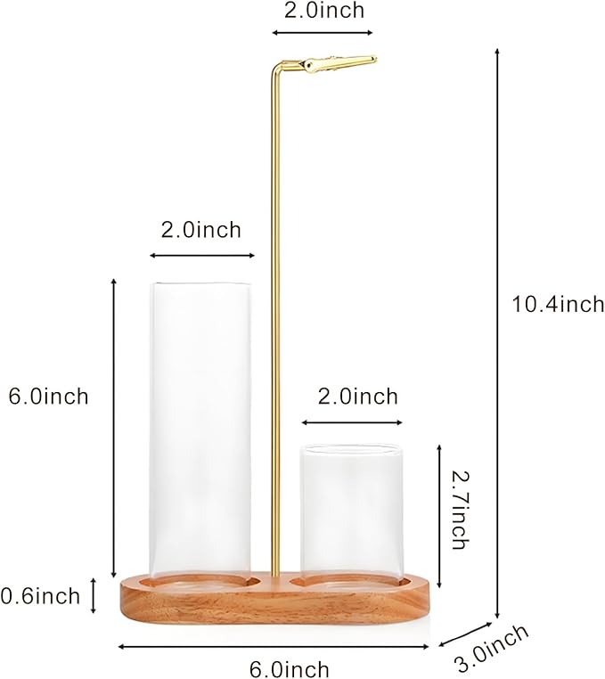 Incense Holder, 2 in 1 for Sticks with Detachable Anti-Ash Flying Incense Burner with Glass Ash Catcher andSticks Organizer Handmade Wooden Tray for Meditation Yoga Room Decor Package