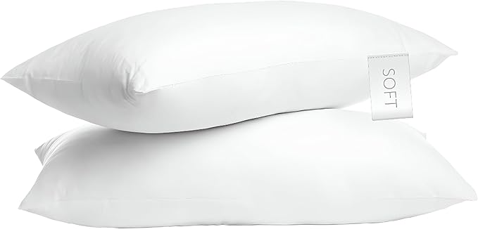 Digital Decor 100% Cotton Luxury Hotel Pillows King Size Set of 2, Cooling Down Alternative Bed Pillows for Sleeping, Hypoallergenic Soft Supportive Pillows for Side & Back, Made in USA, 36" x 20"