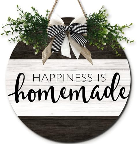 Happiness Is Homemade Signs 11inch, Rustic Wood Frame Wall Art Farmhouse Decor for Kitchen, Dining Room, Farmhouse Wall Decor Housewarming Gift
