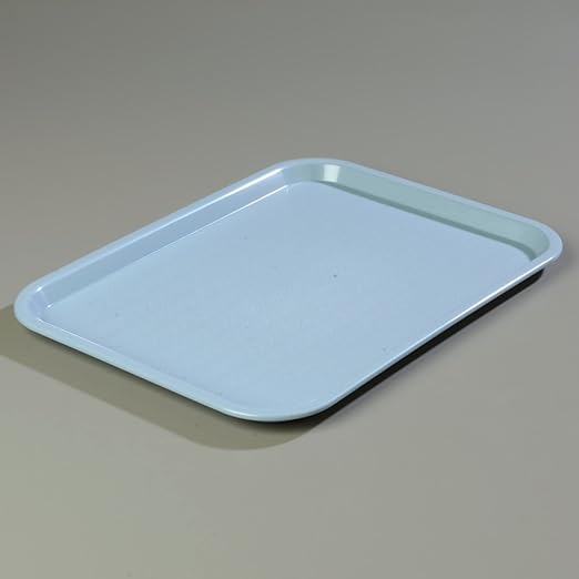 Carlisle FoodService Products Plastic Tray, 12" x 16" | Slate | Pack of 2 | Cafe | Fast Food