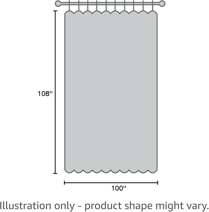 jinchan Extra Long Linen Blend Curtain 108 Inches Long 1 Panel for Sliding Door, Light Filtering 100 Inches Extra Wide Patio Door Natural Drape with Rod Pocket Back Tab (100W x 108L, Ecru)