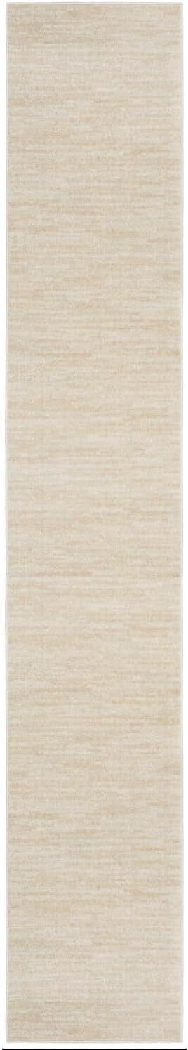Nourison Home Essentials 2'2" x 16 Ivory Beige Outdoor Rug