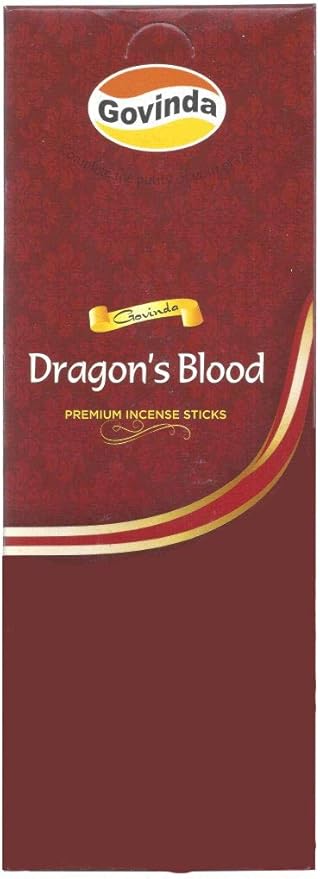 Govinda Dragon's Blood Incense - 120 Sticks, Masala Coated