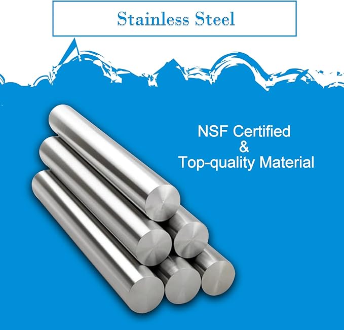 Stainless Steel Shelf 12x48 Inches, NSF Commercial Metal Wall Mounted Rack Shelves,Floating Shelving for Restaurant, Food Truck, Kitchen,Garage,Washrooms,Home&Hotel