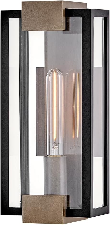Hinkley Bergen Small Wall Mount Lantern, Black