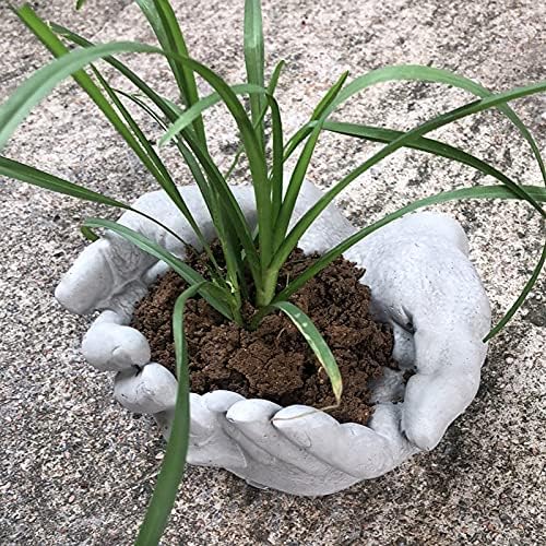 Hand Shaped Flower Pot Cement Silicone Mold, Concrete Clay Succulent Planter Mold Dish Resin Jewelry Storage Mould Epoxy Casting Mould