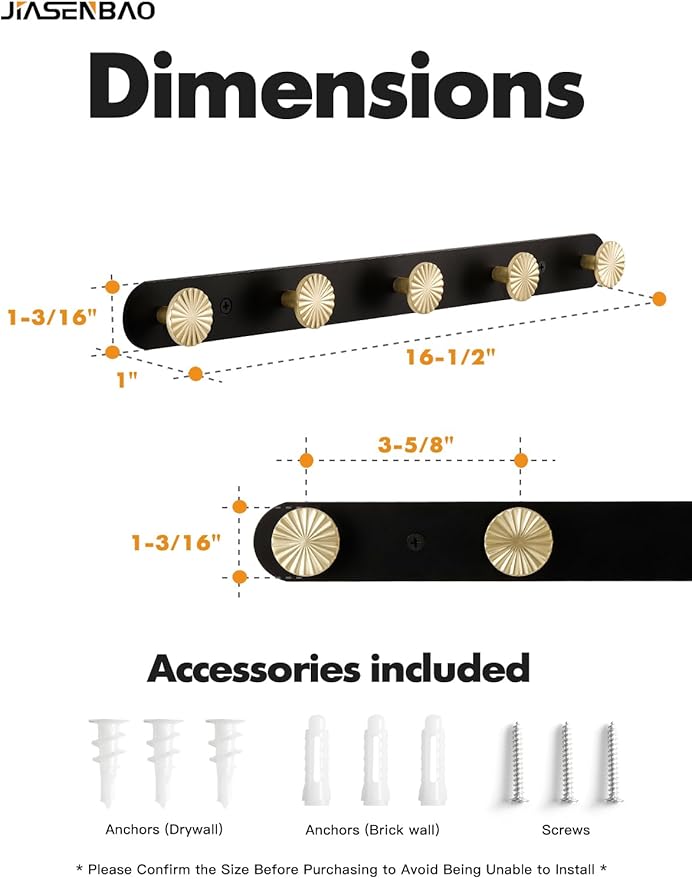 1 Pack Coat Rack Wall Mounted Gold Black Towel Hooks for Bathrooms Wall Hooks for Hanging Robe Coat Hooks Kitchen Decorative Heavy Duty Zinc Alloy