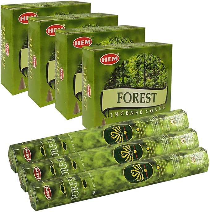 Forest Incense Sticks and Cone Incense Holder Variety Pack Bundle insence insense inscents insienso