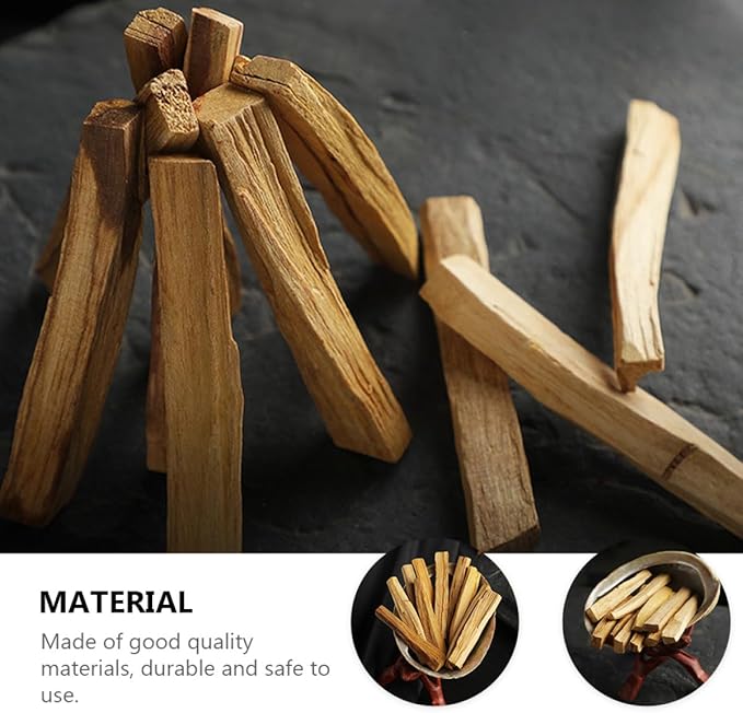 Palo Santo Incense Sticks 3pcs Natural Wooden Smudging Sticks Purifying Healing Meditation for Clearing and Relaxation Home Fragrance